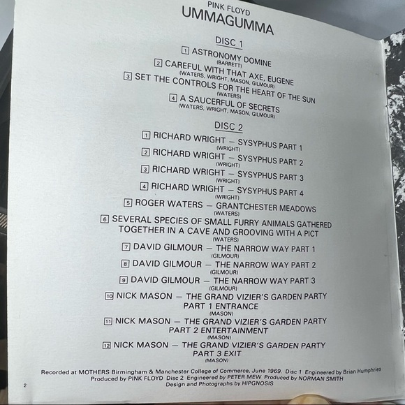 EUC - pink floyd ummagumma CD set - 1987 capitol records – CDPB 7 46405 2 - Picture 9 of 14